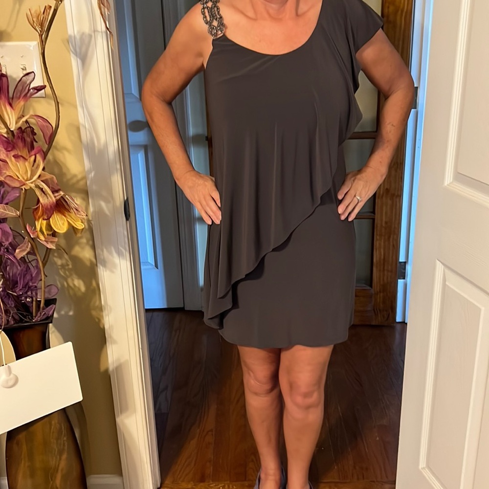 Betsy Adam, dark brown, worn once